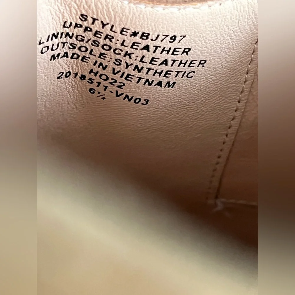 J.Crew Tan Suede Leather Clog Mules Size 6.5 | Wood Studded Slip-Ons - Picture 9 of 9